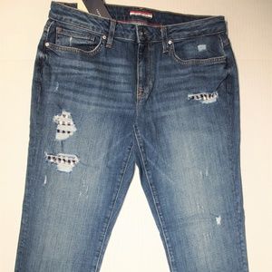 Tommy Hilfiger crop jeans size 6 boyfriend ripped